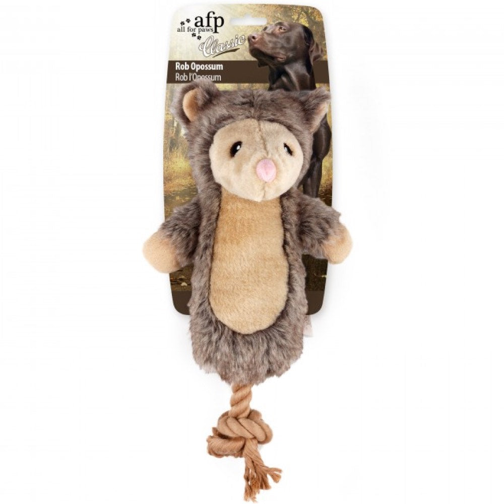 All For Paws Classic Rob The Opossum Plush Dog Toy