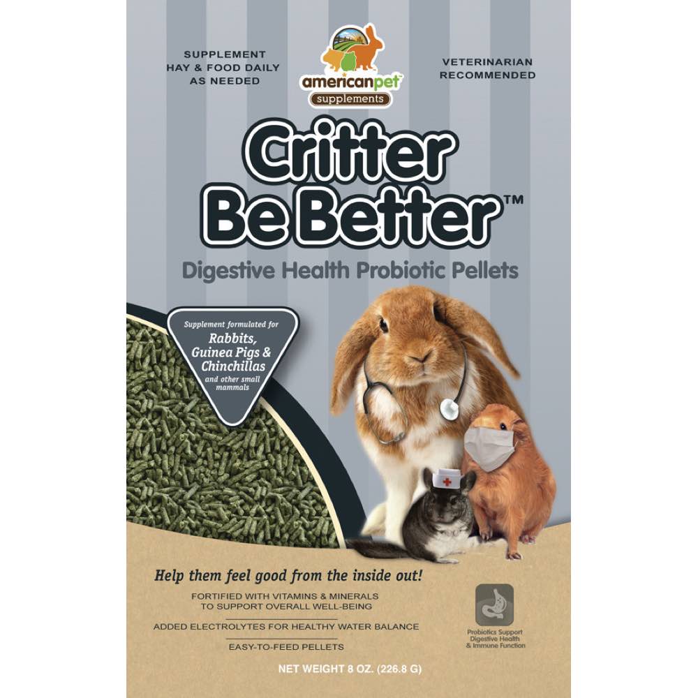 American Pet Diner Critter Be Better Digestive Health Pellets