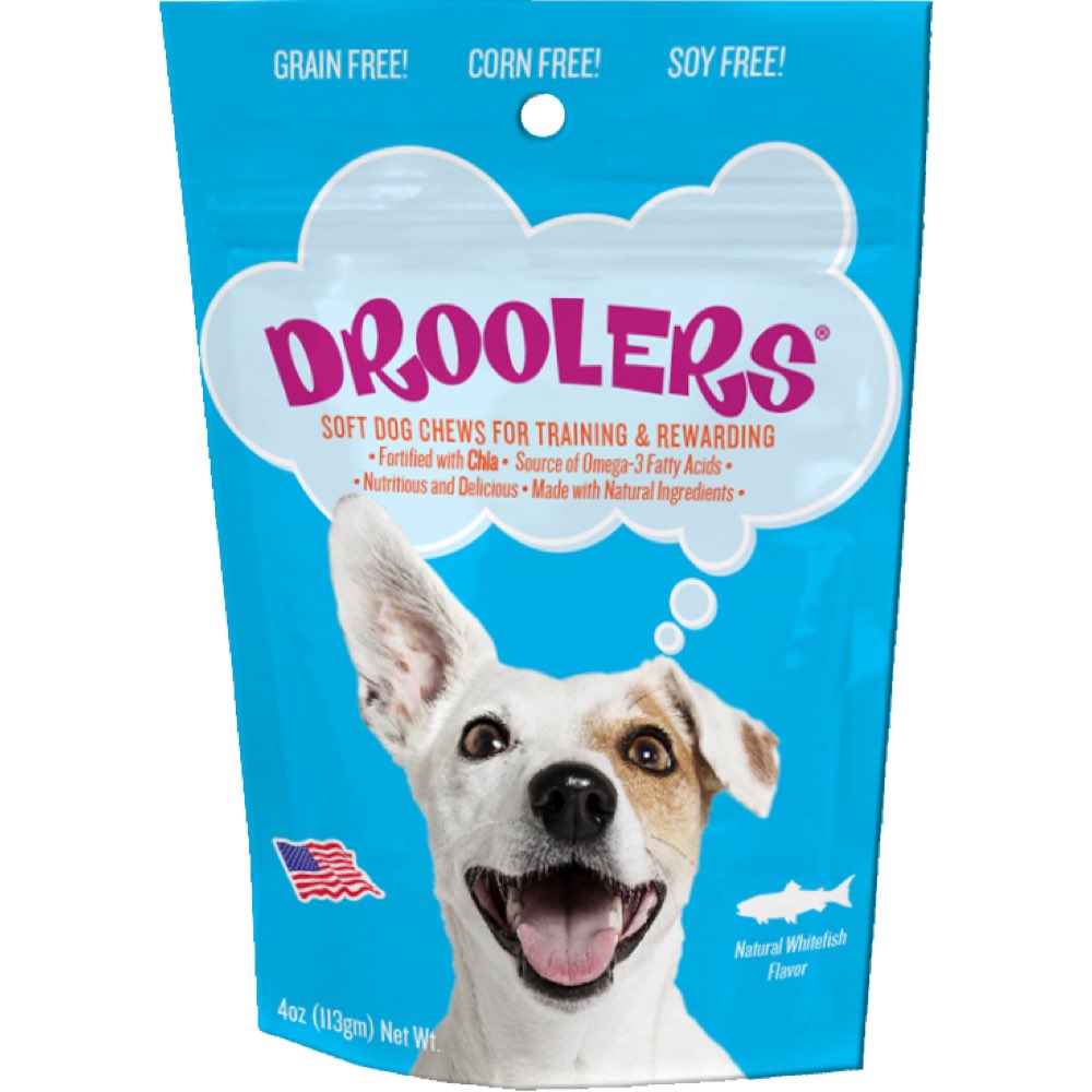 Droolers Whitefish Recipe Grain-Free Soft Dog Treats 113g
