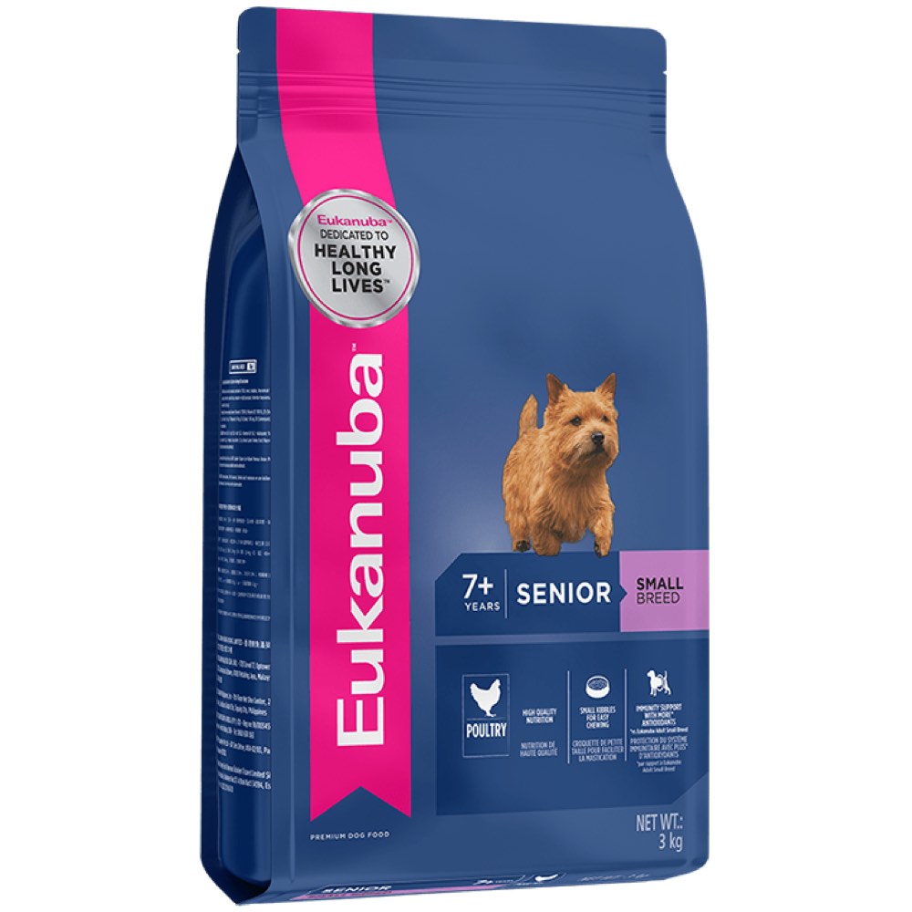 Eukanuba Senior Small Breed Chicken Dry Dog Food 3kg