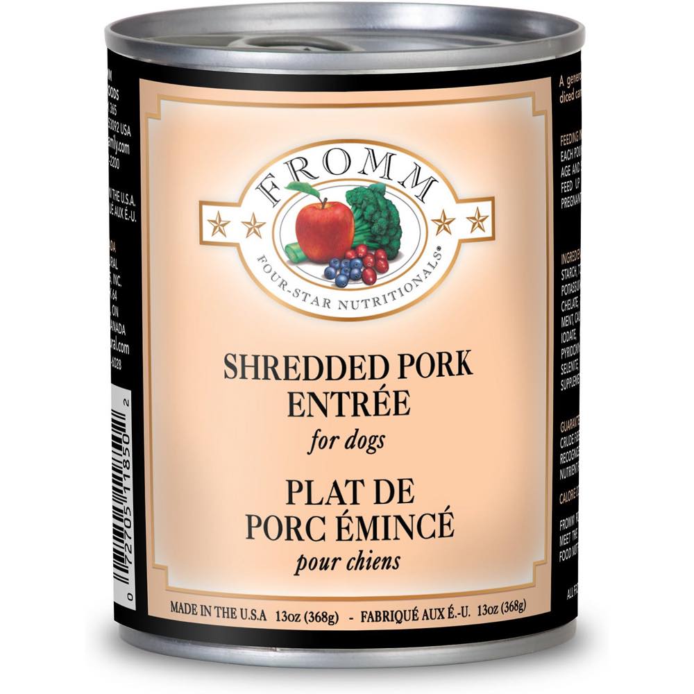 Fromm Shredded Pork Entree Canned Dog Food 368g