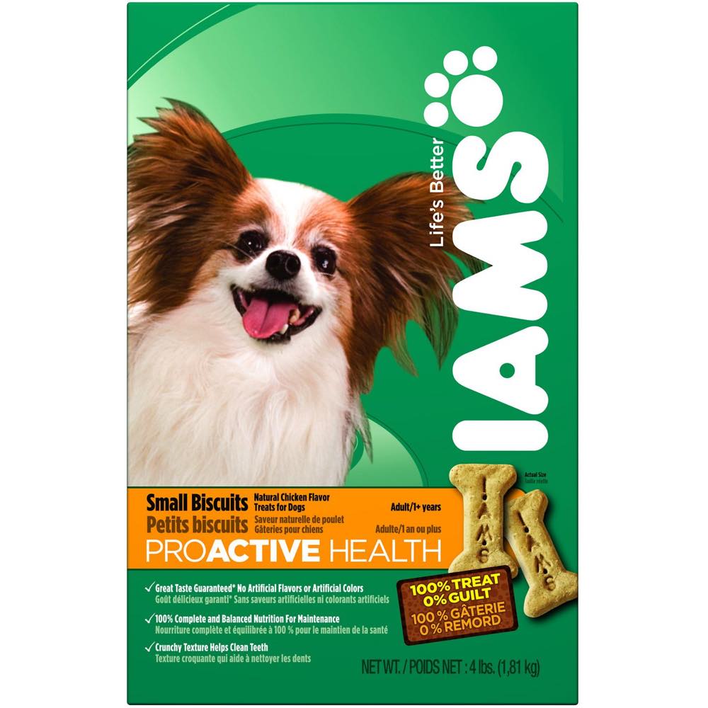 Iams ProActive Health Adult Small Dog Chicken Dog Biscuits 300g